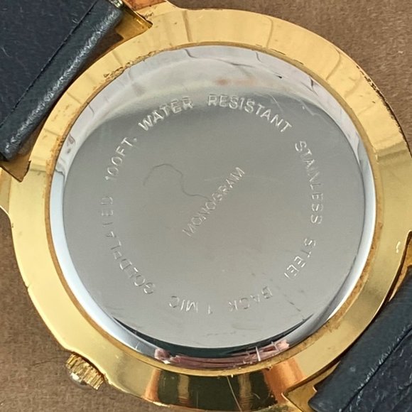 Fabulous Monogram Two Tone Moon Phase Gold Watch - Picture 7 of 8